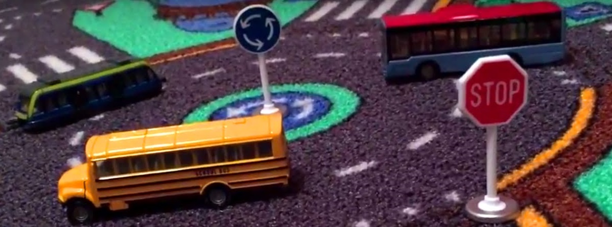 Игровой набор детский - Транспорт и дорожные знаки  